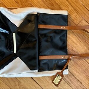 Black and White Tote Bag/ Shoulder Bag